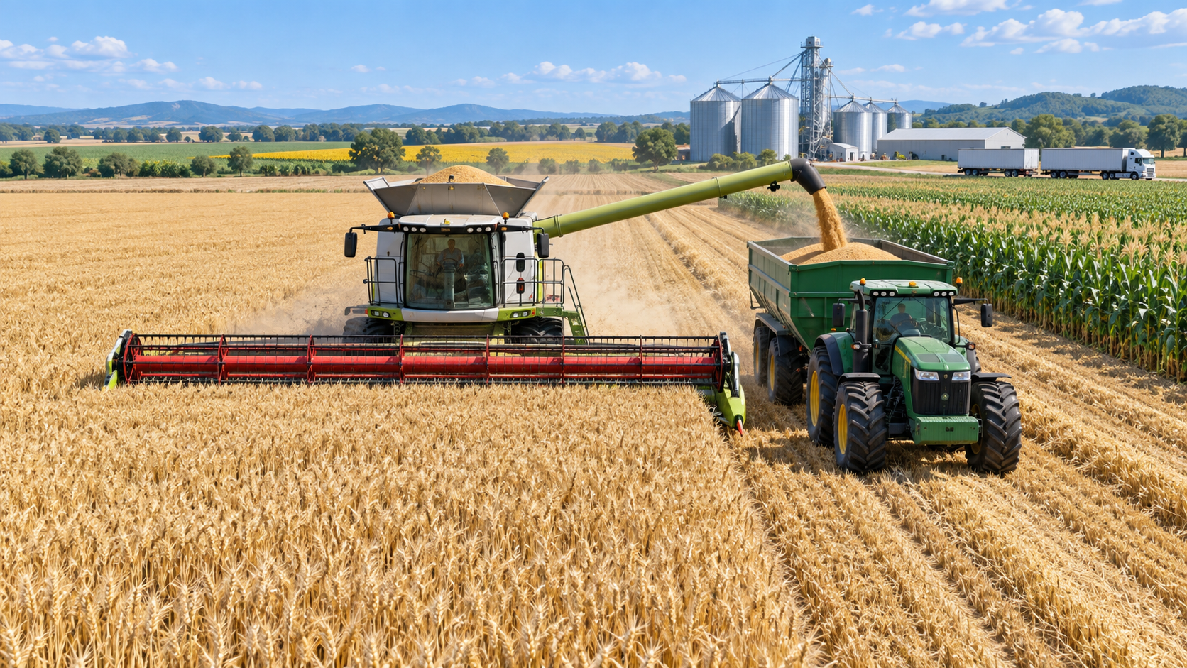 Selecting Grain Farm Equipment by Acreage, Crop Mix, and Harvest Window