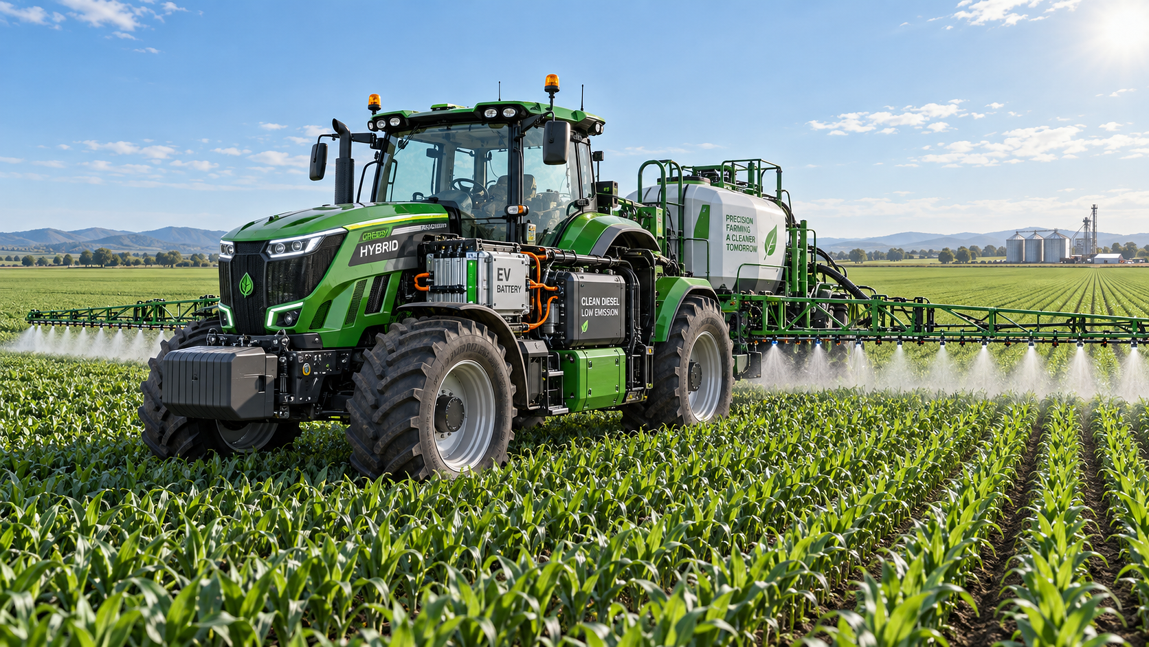 Can hybrid propulsion systems reduce fuel use in farm machinery?