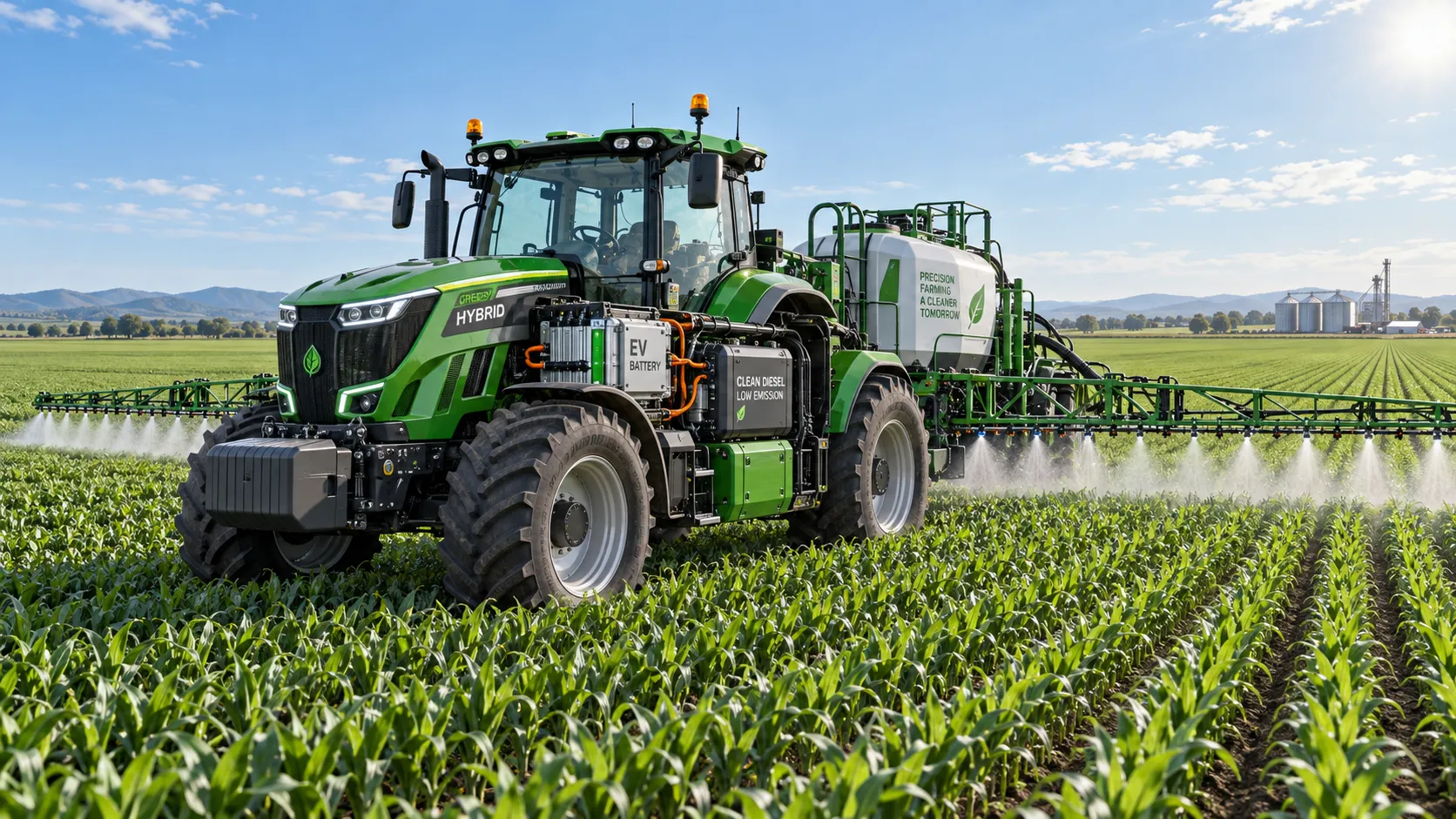 Can hybrid propulsion systems reduce fuel use in farm machinery?