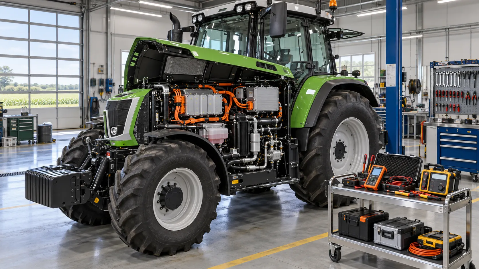 What maintenance challenges come with hybrid agricultural machines?