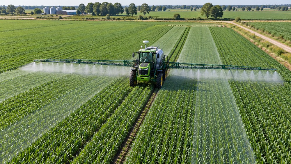 How an automatic guidance system reduces overlap during spraying How an automatic guidance system reduces overlap during spraying