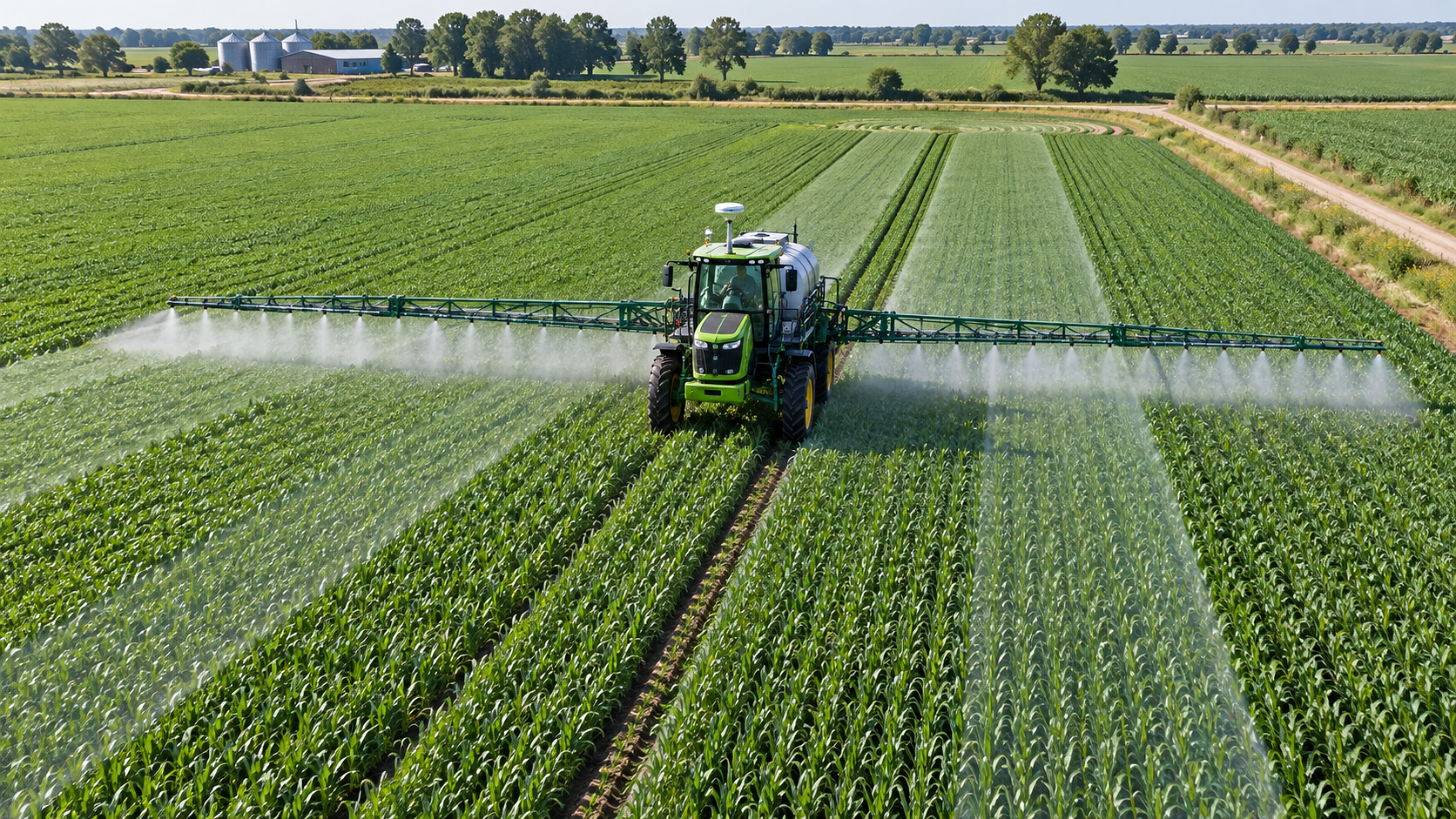 How an automatic guidance system reduces overlap during spraying How an automatic guidance system reduces overlap during spraying