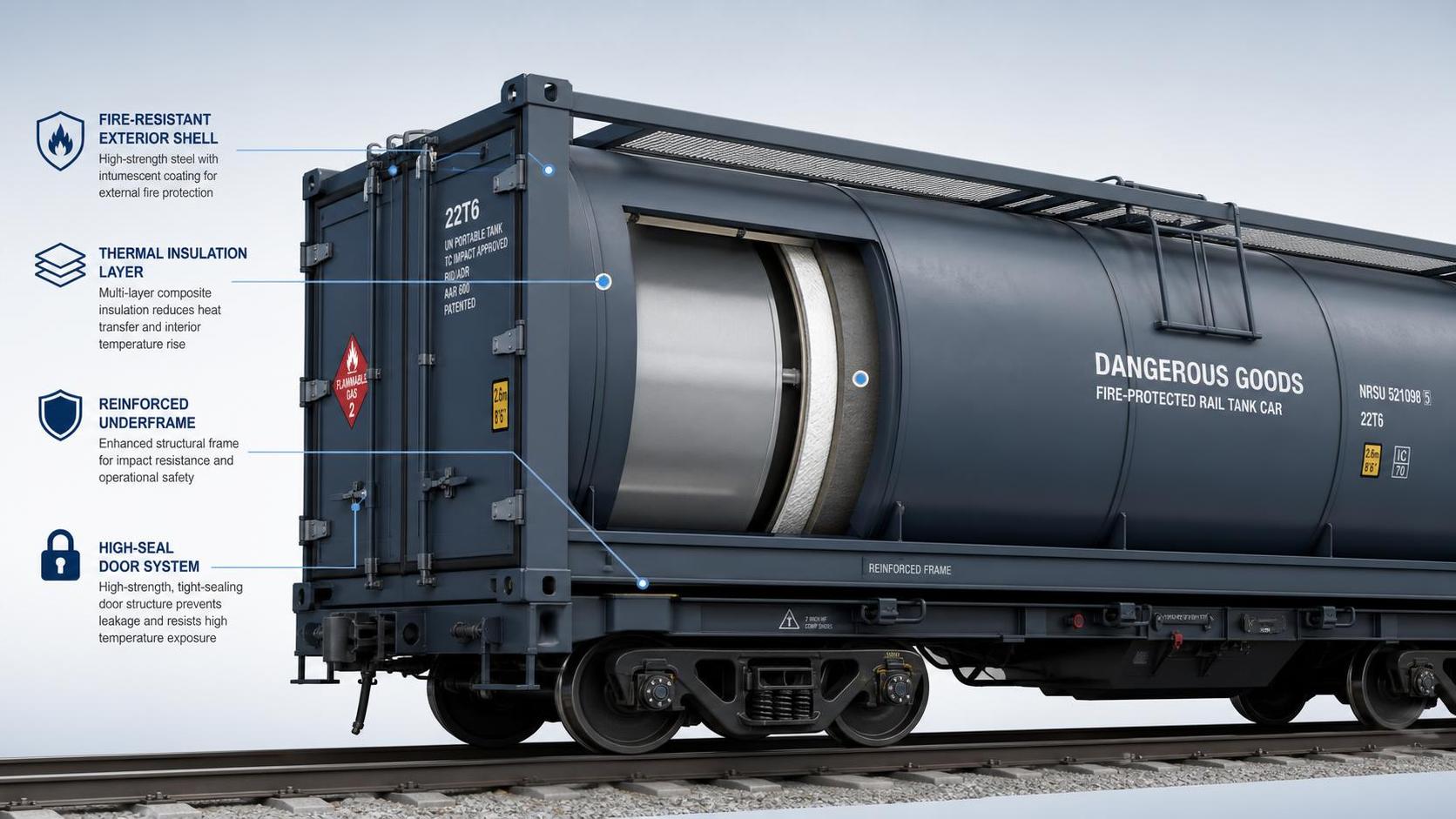 What Fire Resistant Railcar Ratings Matter Most for Hazardous Cargo
