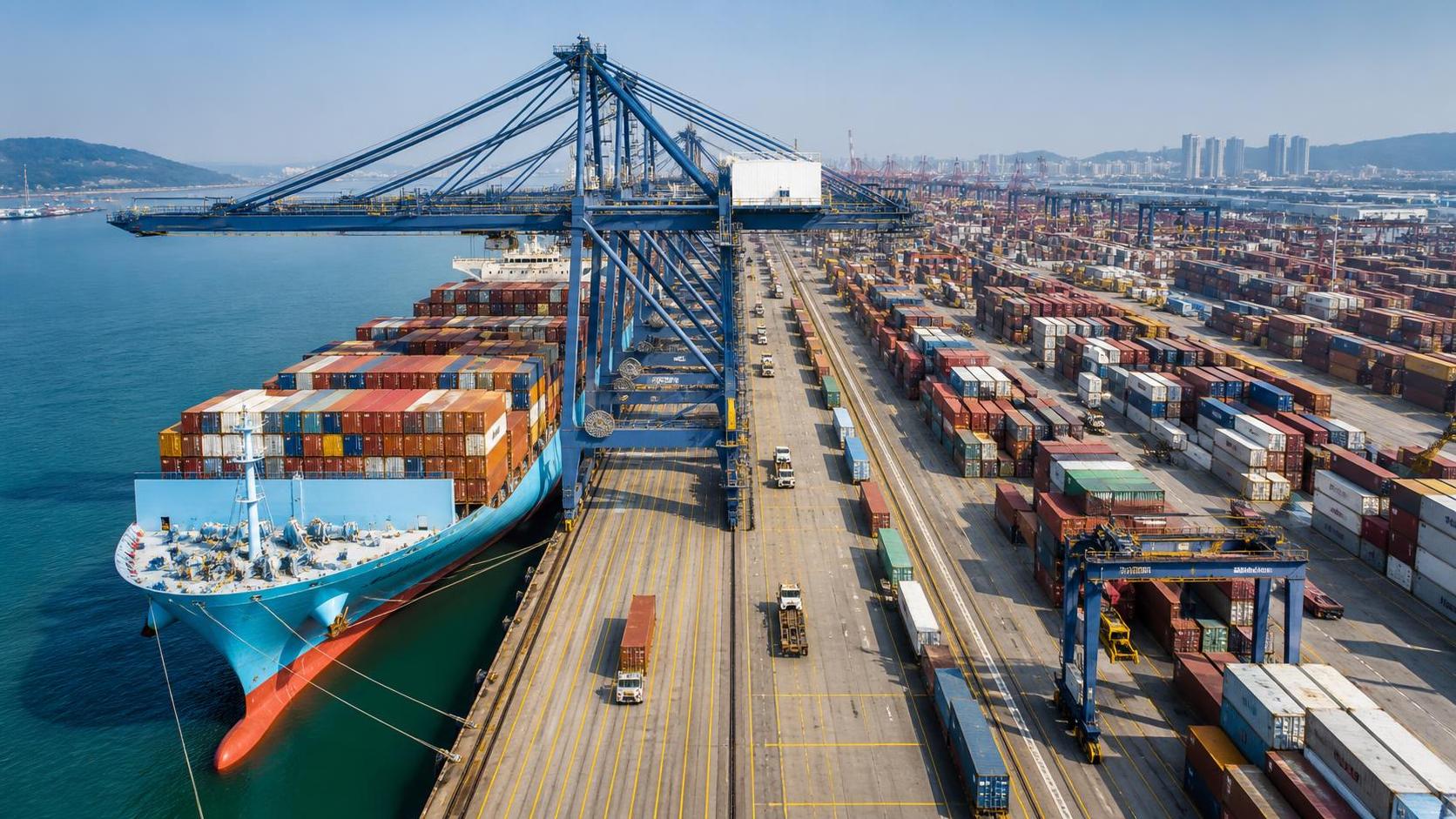 What slows port logistics efficiency the most during peak vessel calls