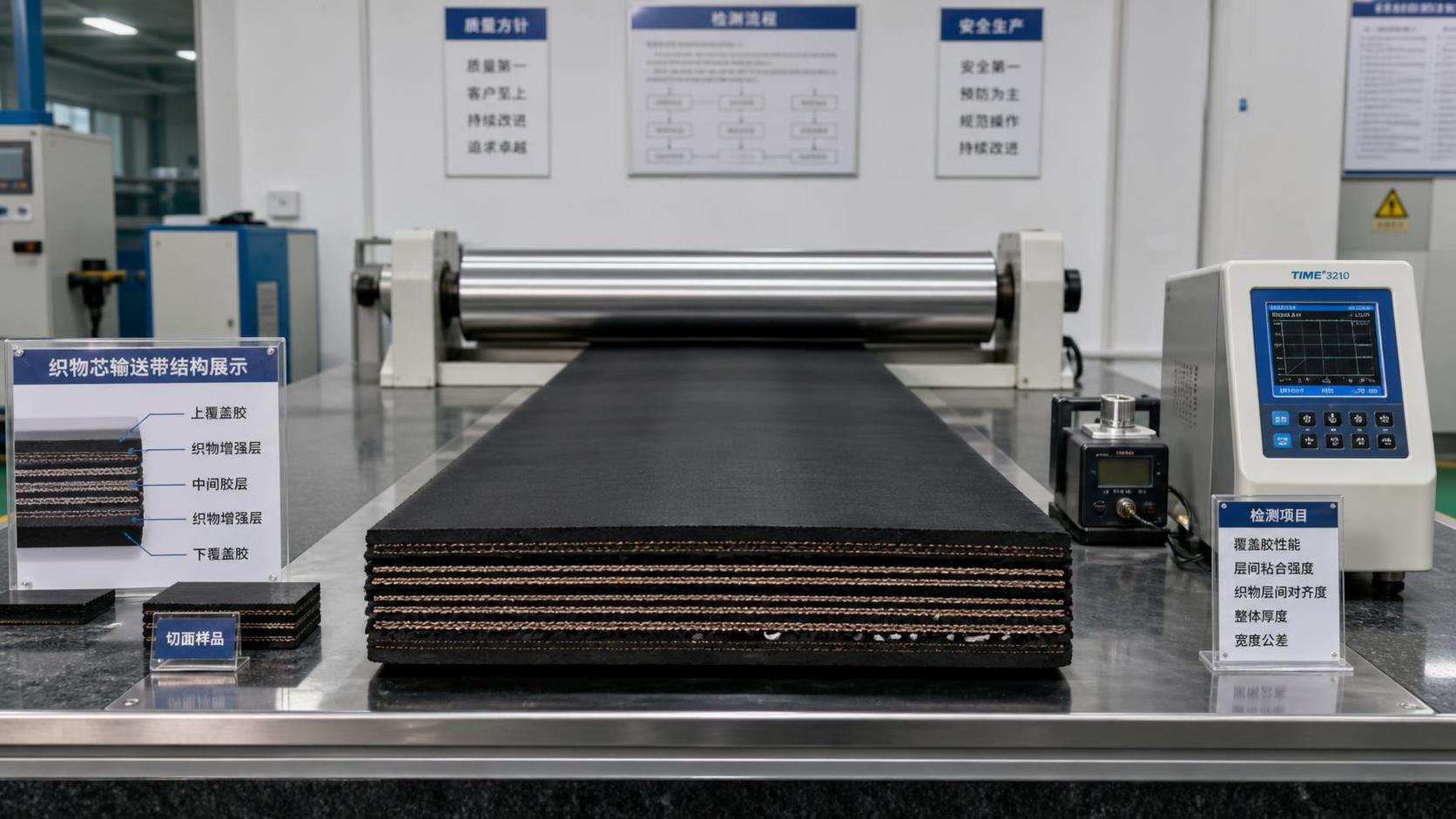 Production Checks for Rubber Conveyor Belts: Common Defects in Fabric Reinforcement
