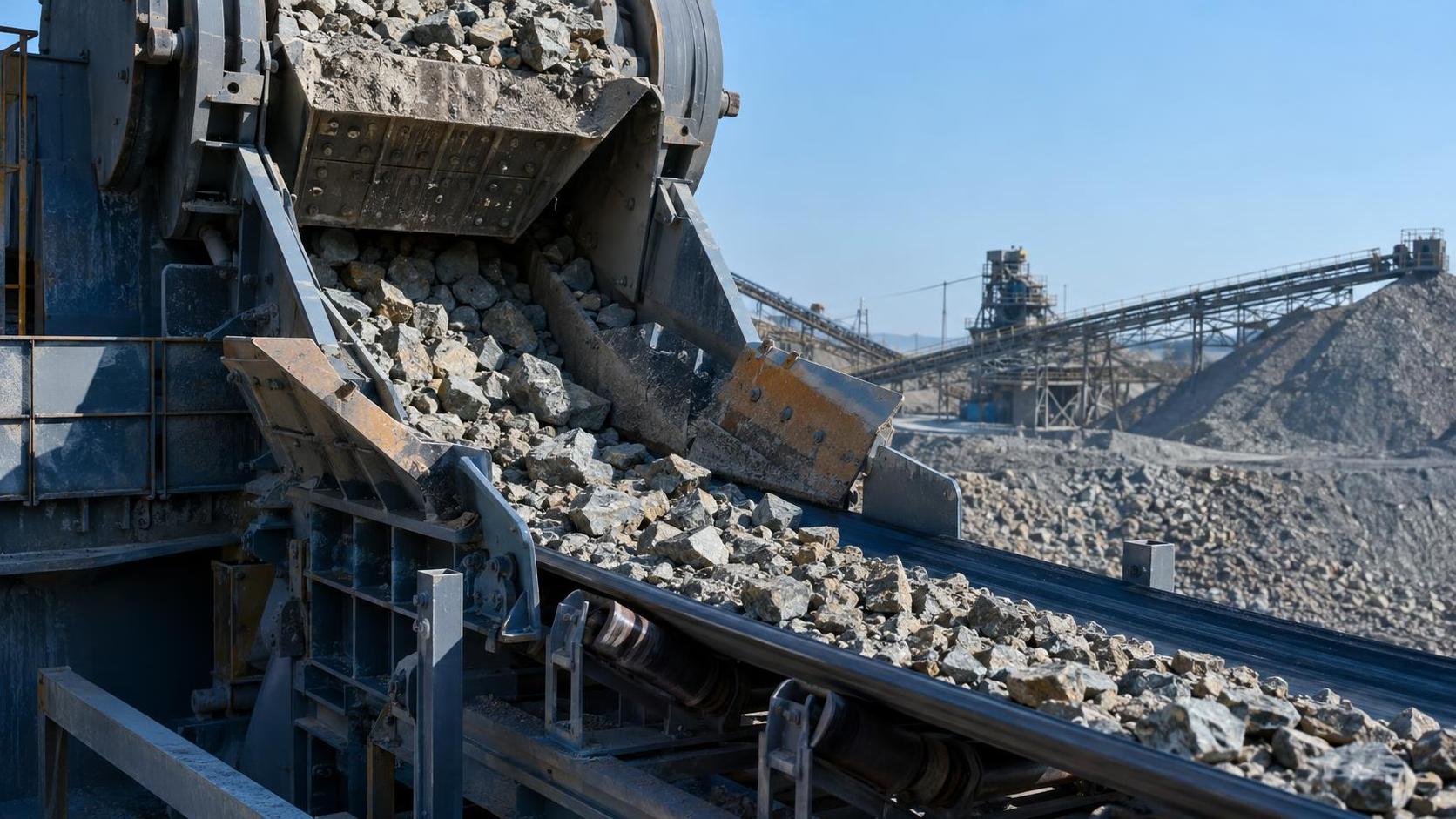 How does material abrasiveness affect open pit handling equipment selection?