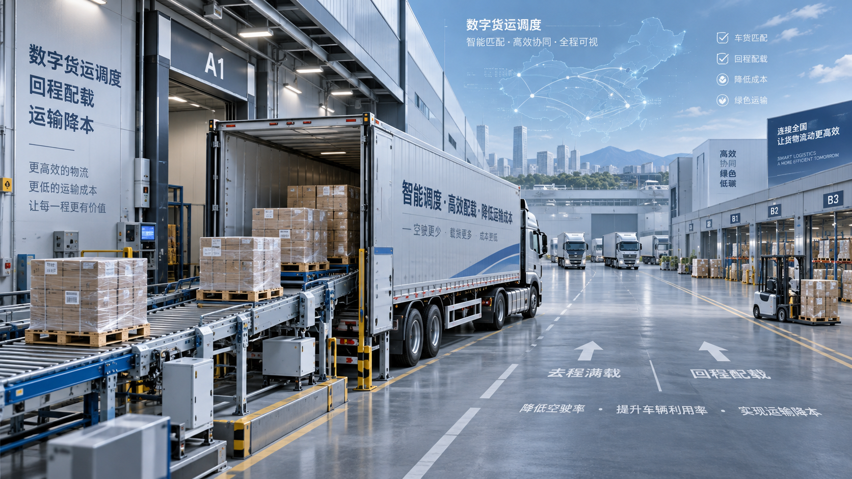Can digital freight logistics lower costs by reducing empty miles?
