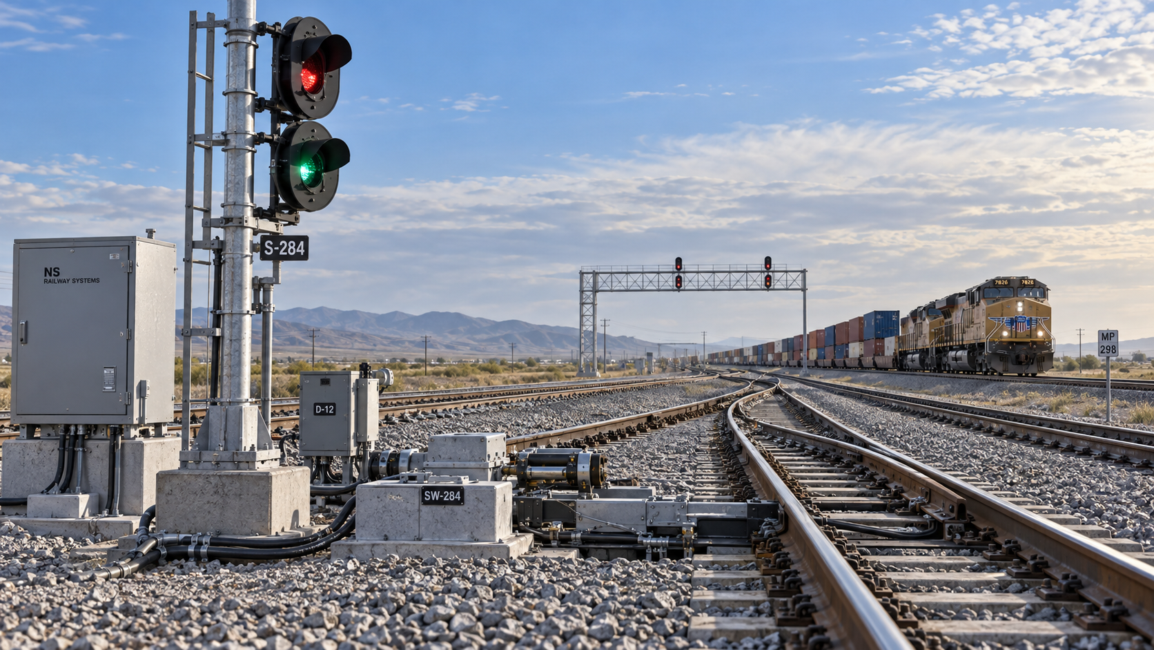 Which signaling standards apply to a new U.S. freight rail line?