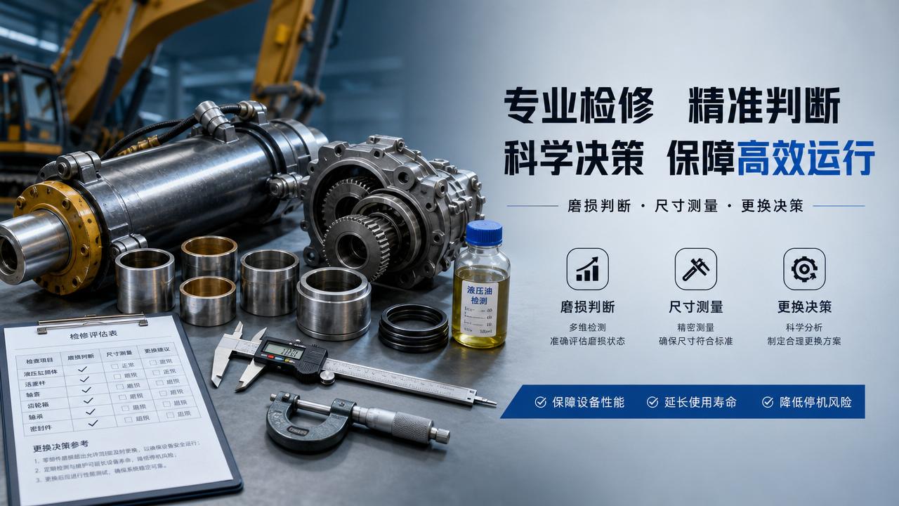 How to judge heavy machinery components before replacement