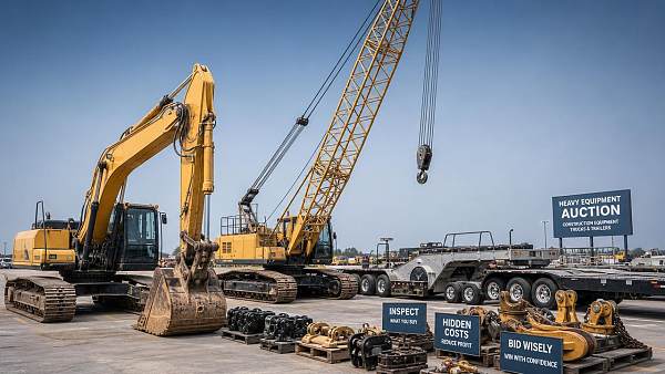 Heavy Equipment Auction Buying Checklist: Inspection Points, Hidden Costs, and Bid Strategy