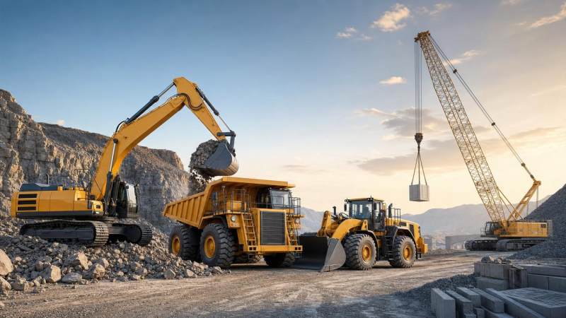 How to Choose Heavy Equipment for Earthmoving, Lifting, and Quarry Work