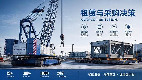 Lifting Machinery Rental vs Purchase: Which Option Fits Short-Term Projects?