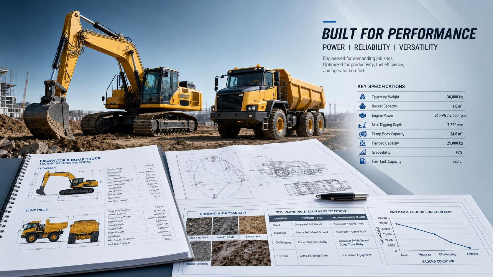 How to Read Earth Engineering Equipment Specifications for Site Planning and Bidding