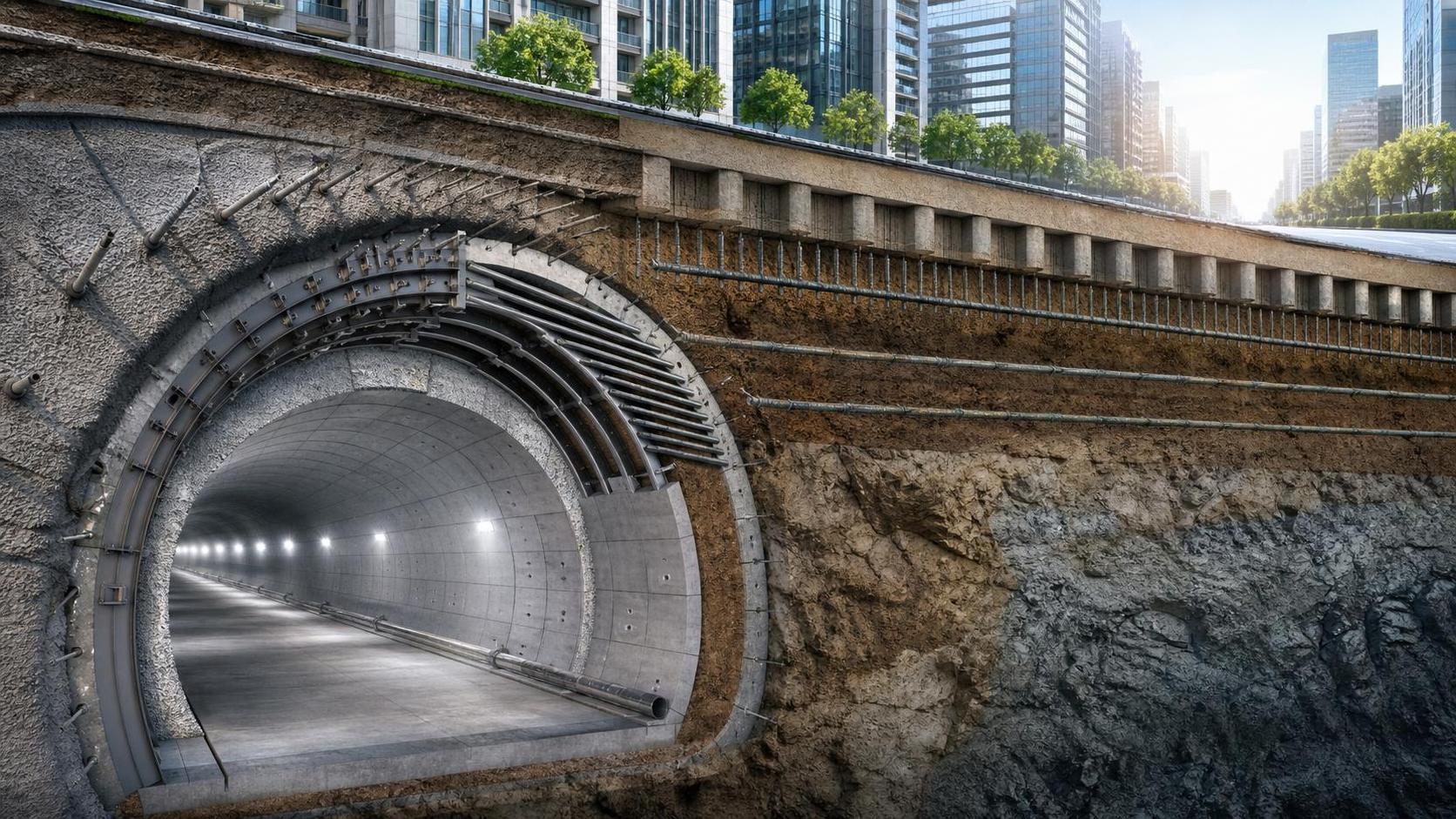 How Underground Construction Support Systems Prevent Ground Collapse in Urban Tunneling