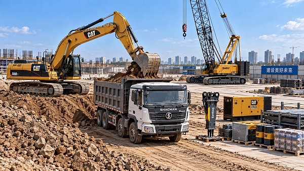 What belongs in a construction equipment package sourcing plan?