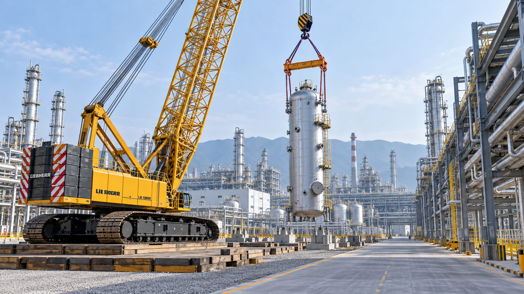 Heavy-Duty Petrochemical Lifting: Selecting Cranes by Load, Radius, and Site Access