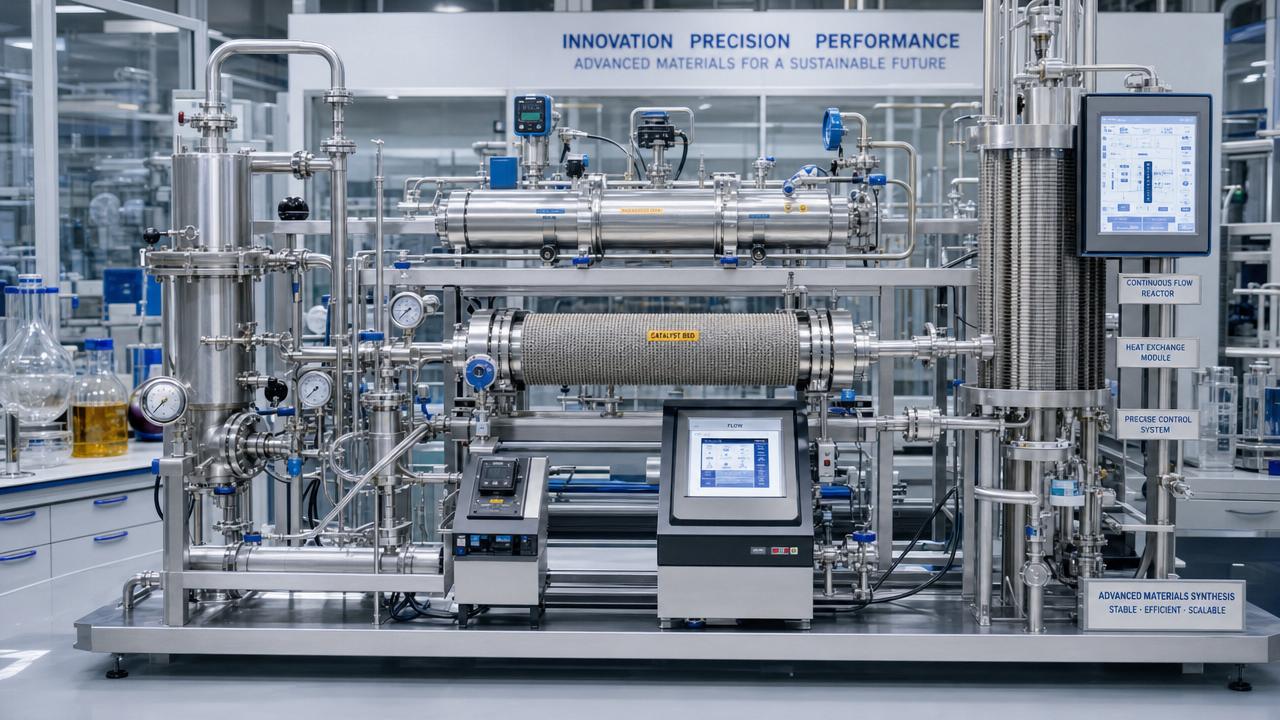 Advanced Material Synthesis in Continuous Reactor Design