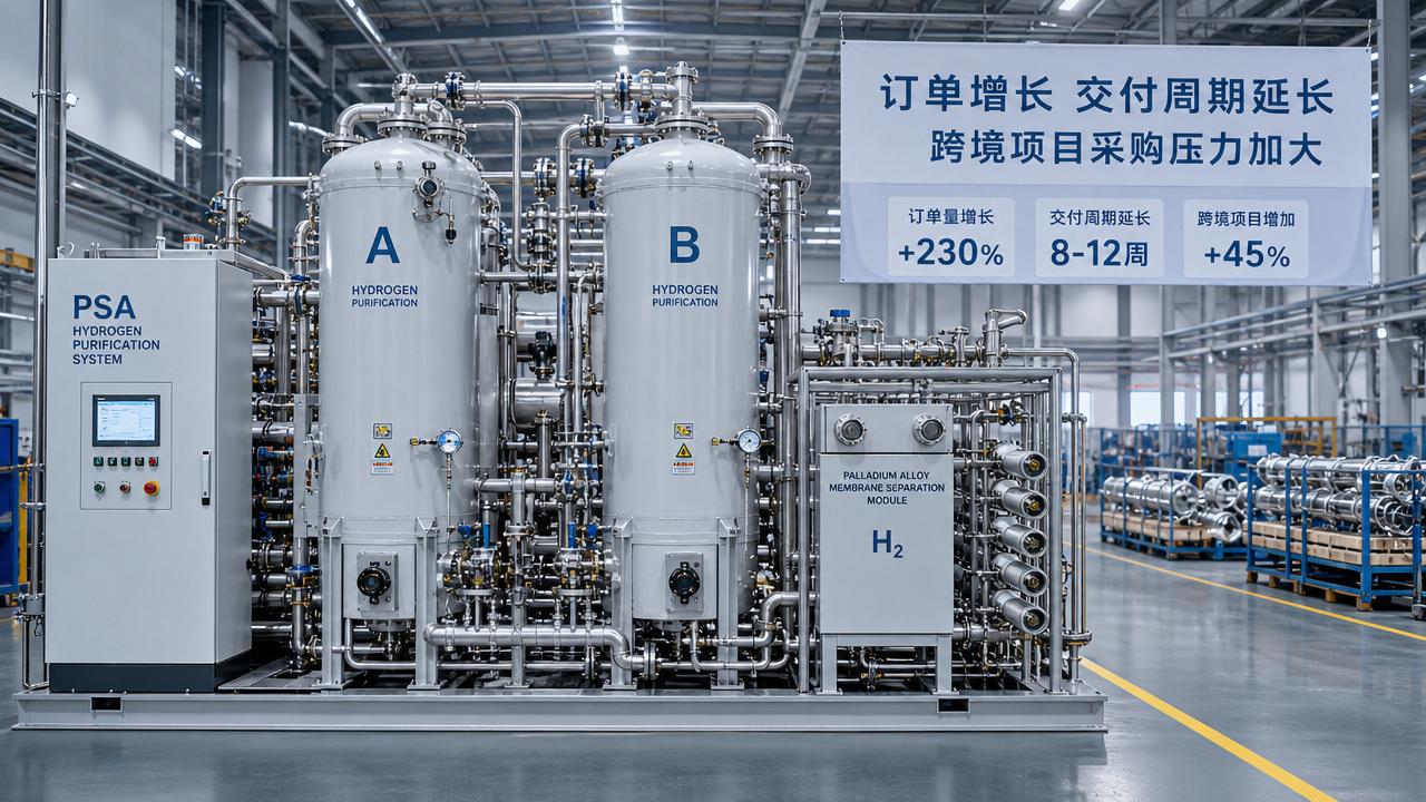 Hydrogen Purification Orders Surge as Lead Times Stretch