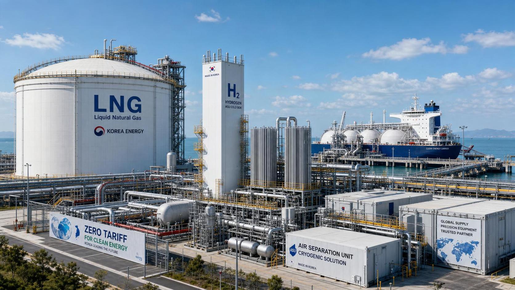 Korea Cuts LNG/LPG Tariffs to Zero, Lifting ASU Demand