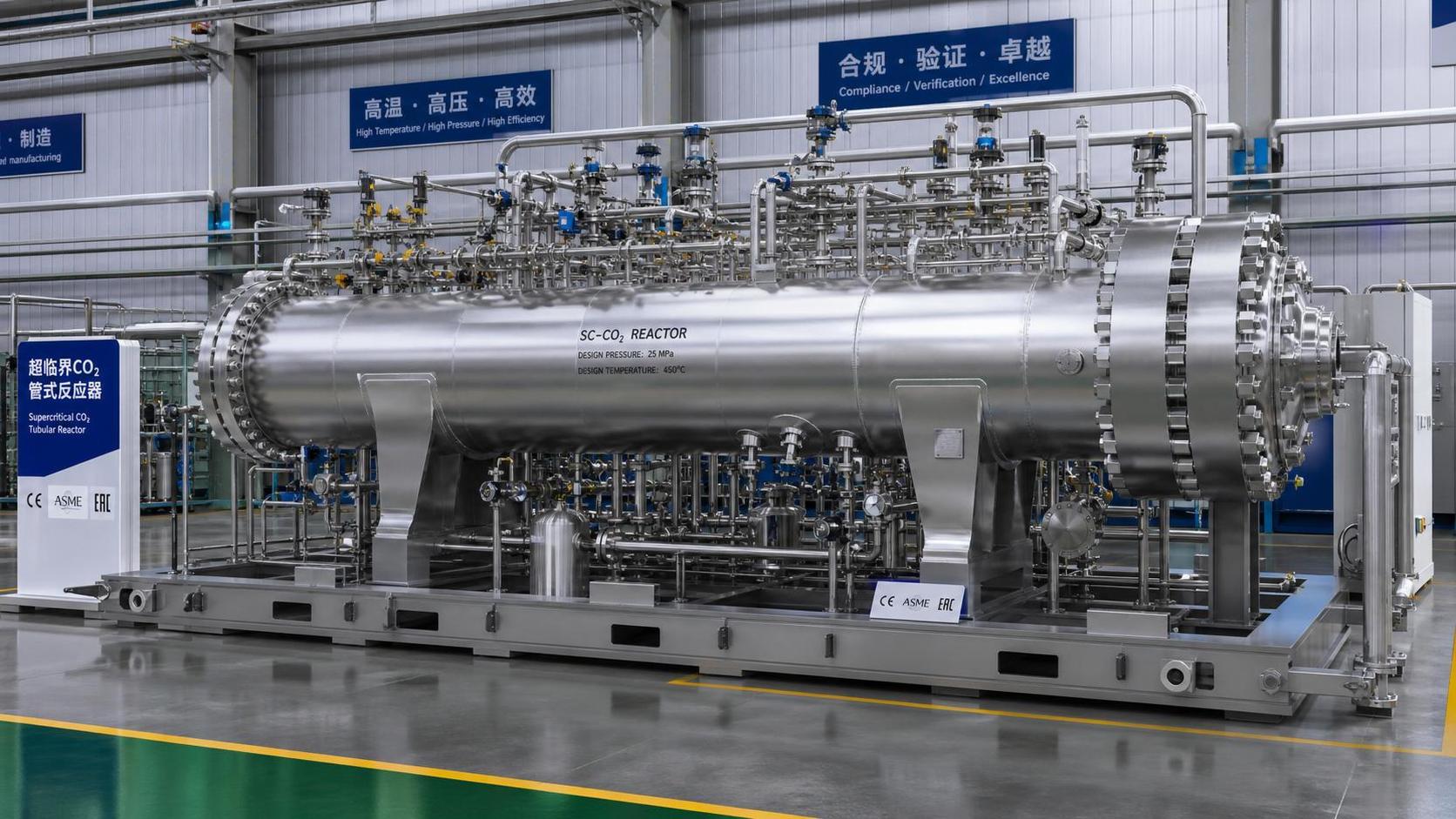 Supercritical CO₂ Tubular Reactor Passes FAT
