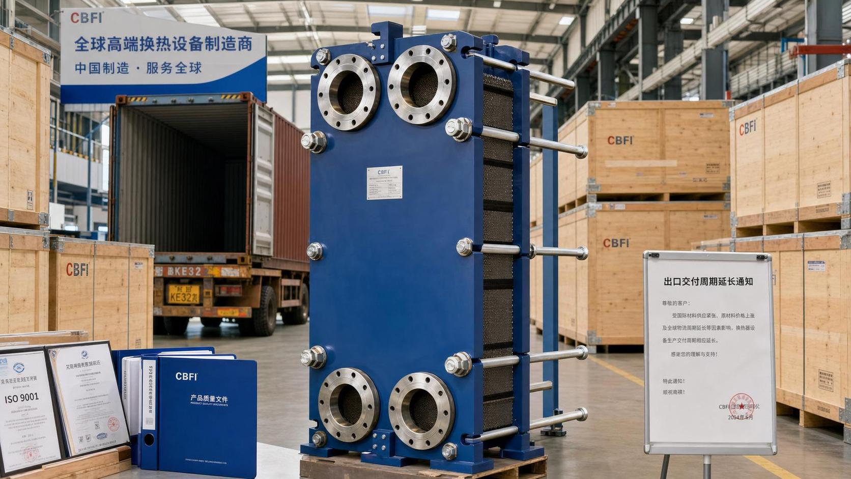 Plate Heat Exchanger Export Lead Times Extend to 22 Weeks
