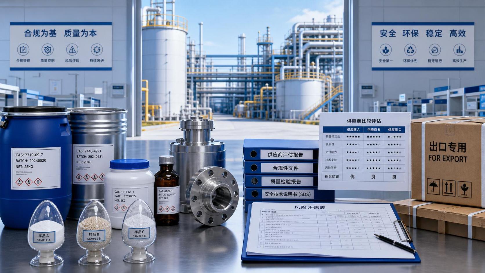 Chemical Supplier Comparison: 7 Factors That Change Total Sourcing Risk