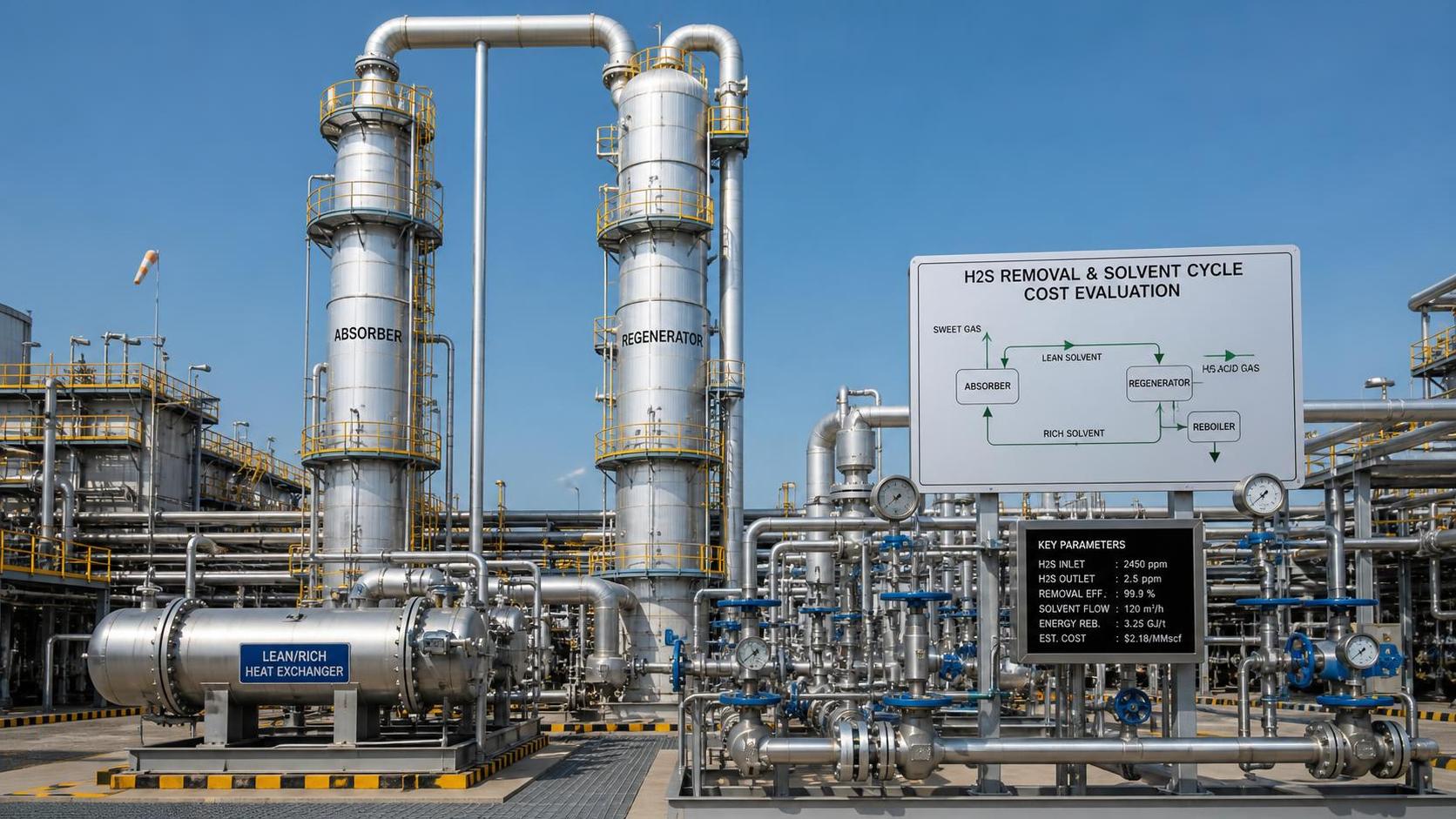 How to Evaluate Acid Gas Removal Systems for H2S Load and Solvent Cost