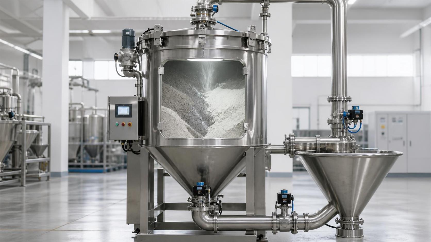 When powder mixing technology improves blend uniformity in process lines