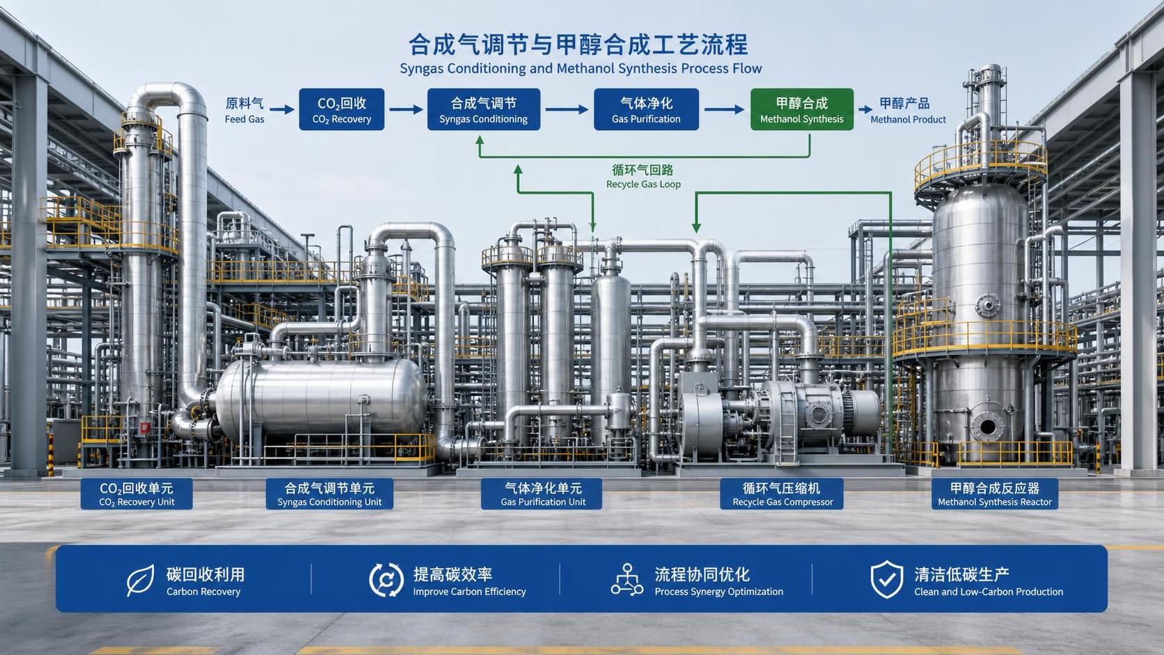 How methanol synthesis gas conditioning affects carbon efficiency