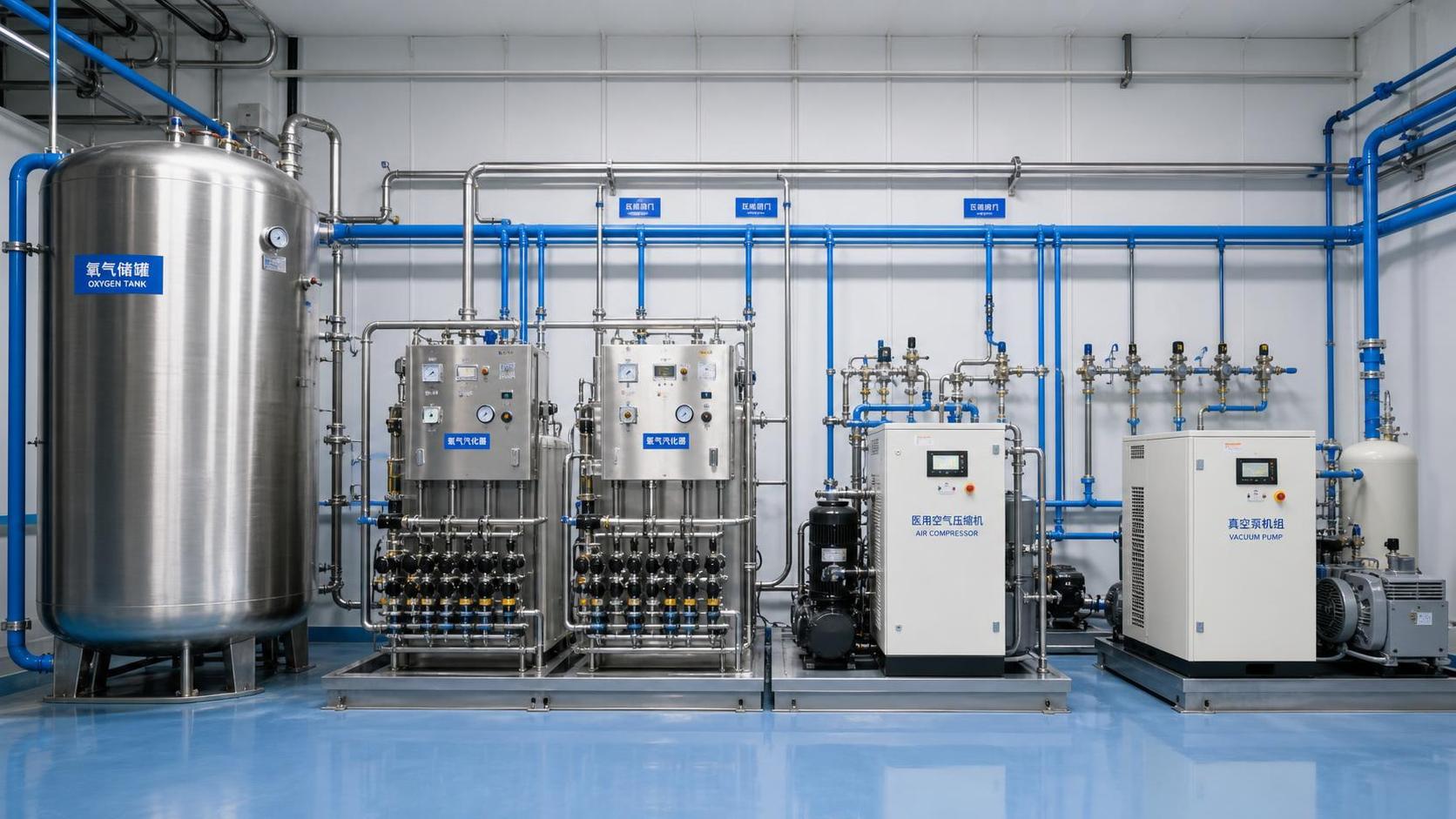 How to size a medical gas supply system for peak hospital demand