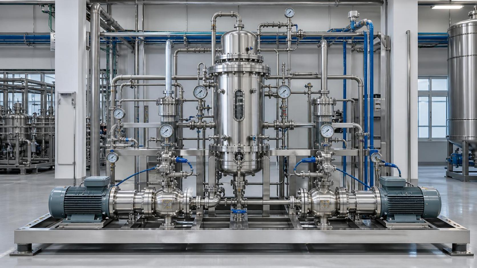 When does a catalytic reaction system skid need redundant pumps?