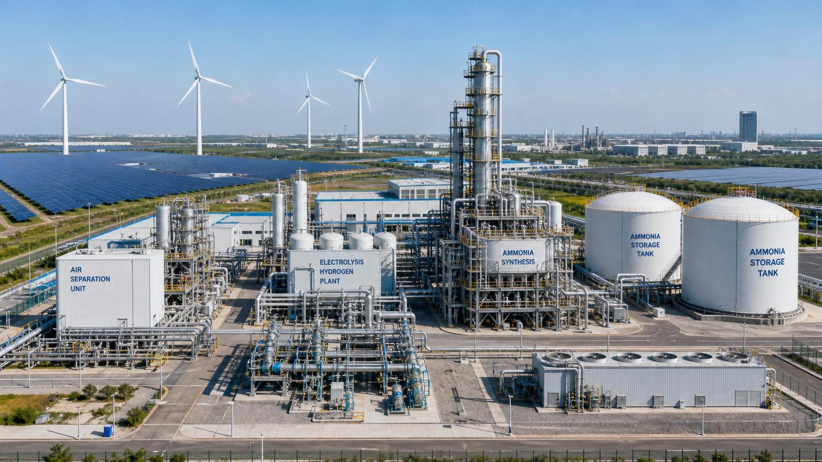 What should a green ammonia plant EPC scope include?