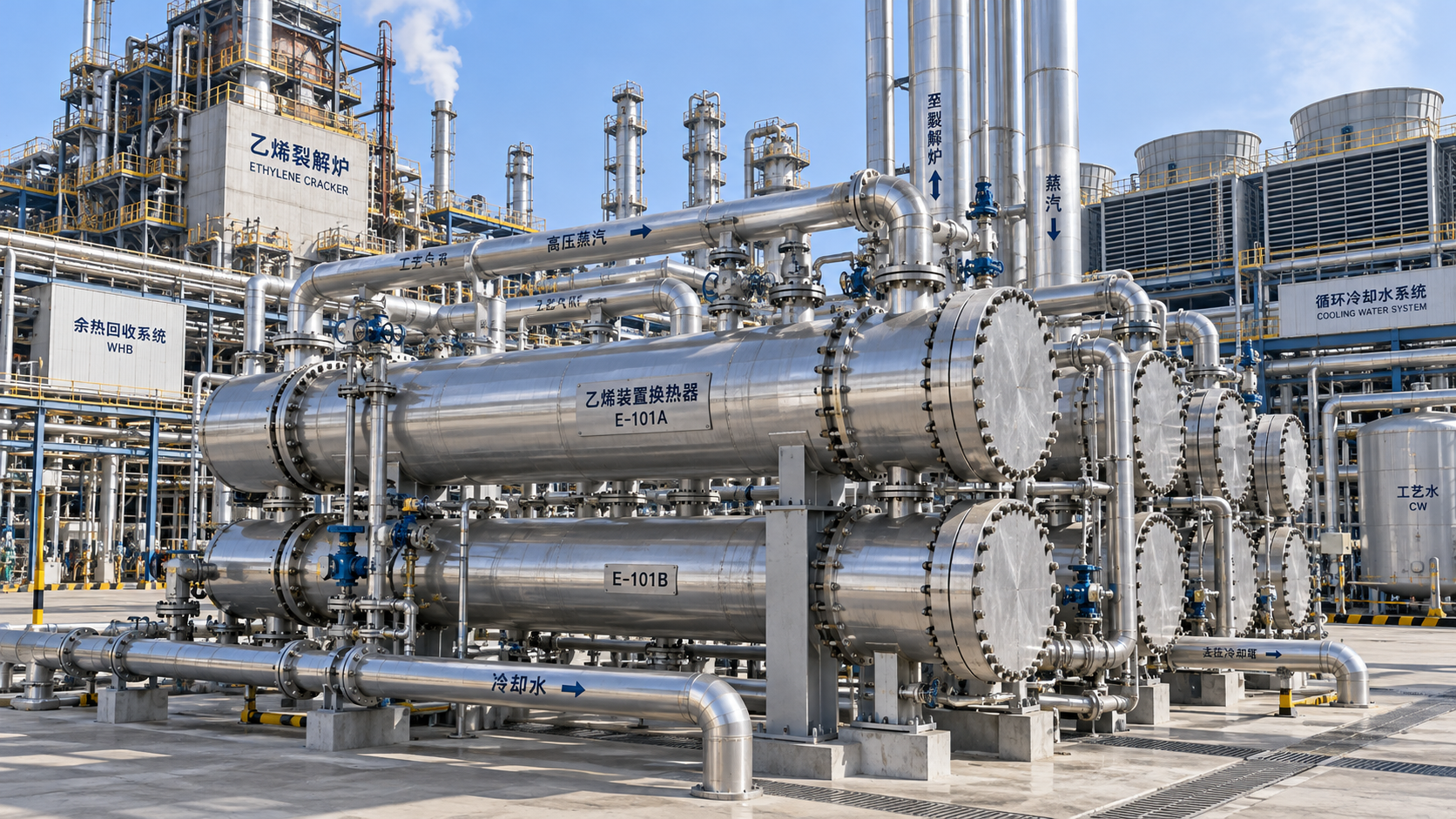 How heat exchanger network design reduces utility use in ethylene plants
