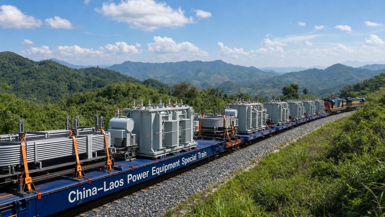 First China–Laos Railway Power Equipment Special Train Launched First China–Laos Railway Power Equipment Special Train Launched
