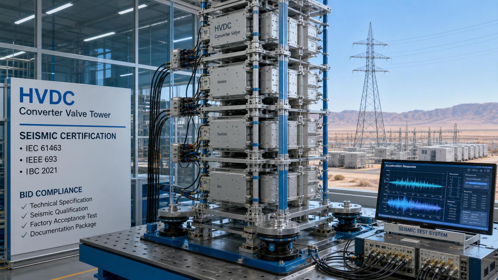 SCECO Tightens HVDC Valve Seismic Bid Requirement