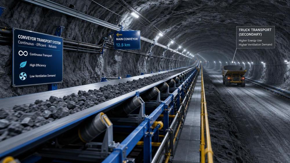 Why underground conveyor systems beat trucks in long hauls Why underground conveyor systems beat trucks in long hauls