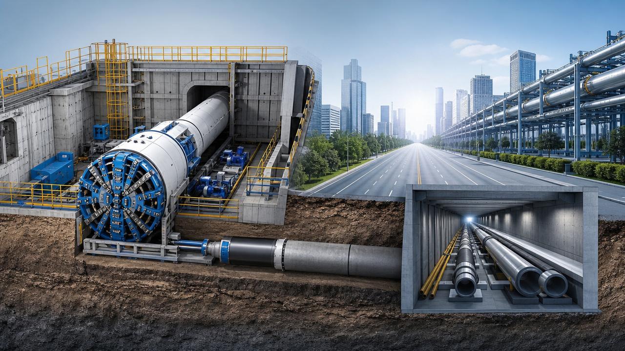 When trenchless pipe installation equipment saves money