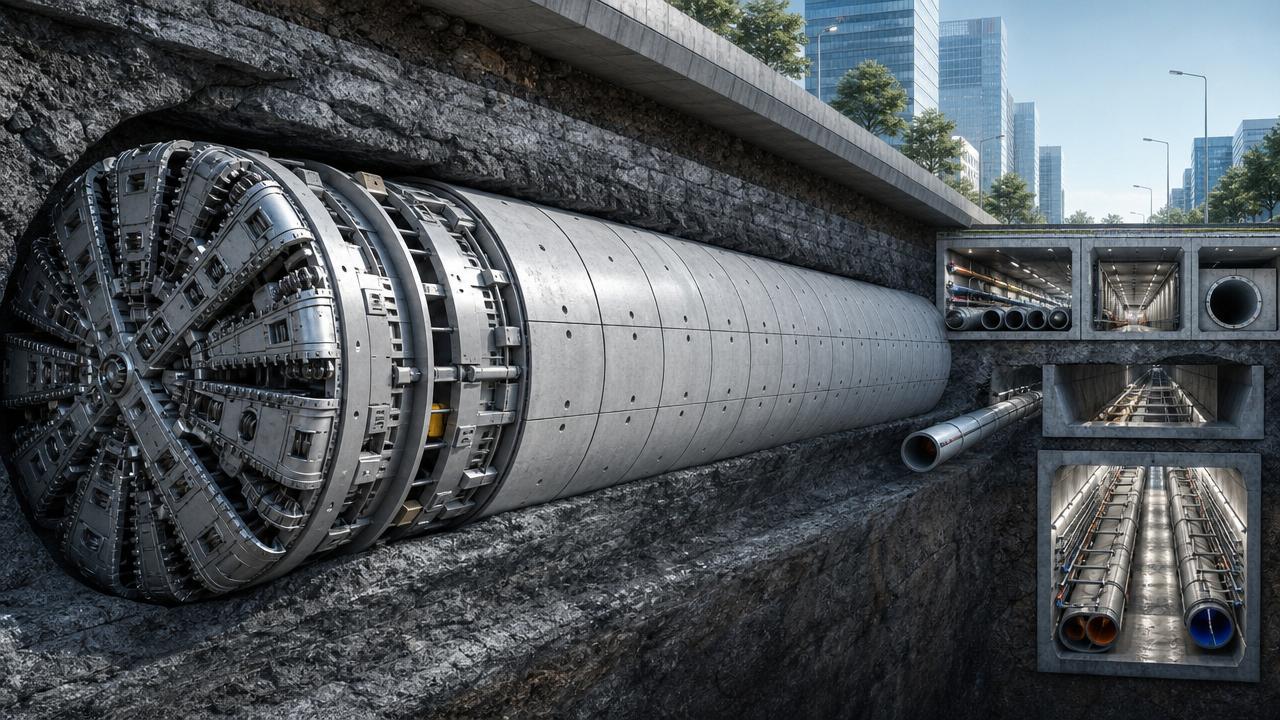 Trenchless Engineering Methods: Pipe Jacking, Microtunnelling, and TBMs