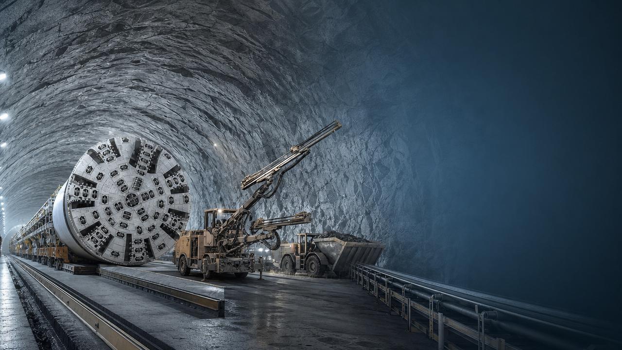 Deep Tunnel Excavation in Hard Rock: Methods, Risks, and Equipment Selection