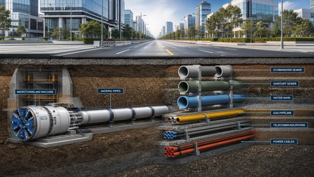 Trenchless Construction Methods Explained: How to Choose for Urban Utility Projects Trenchless Construction Methods Explained: How to Choose for Urban Utility Projects
