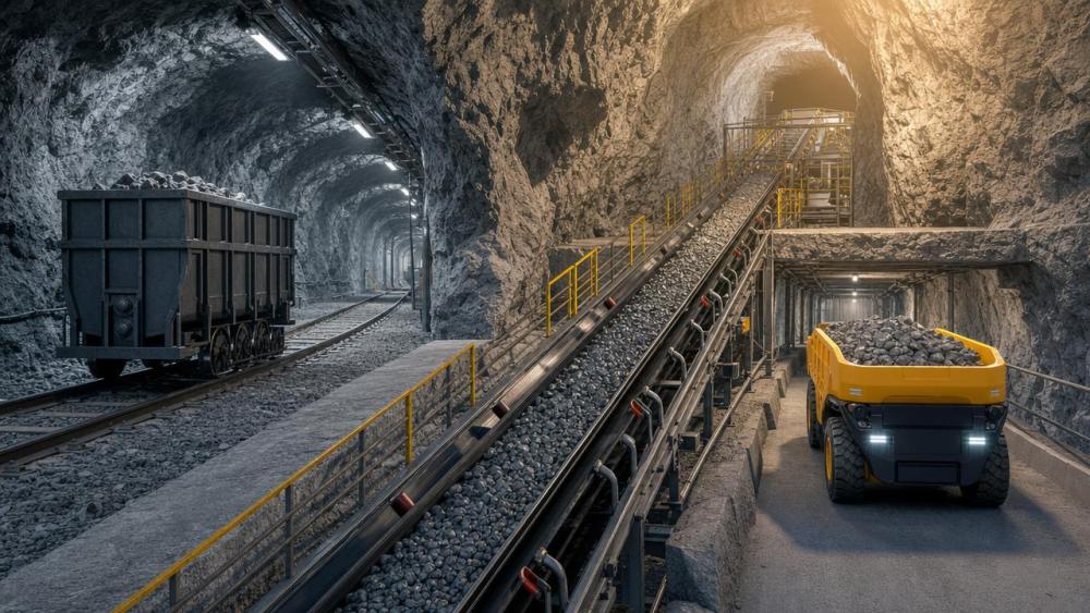 Underground Transport Systems Compared: Rail, Conveyor, and Truck Haulage by Mine Layout Underground Transport Systems Compared: Rail, Conveyor, and Truck Haulage by Mine Layout