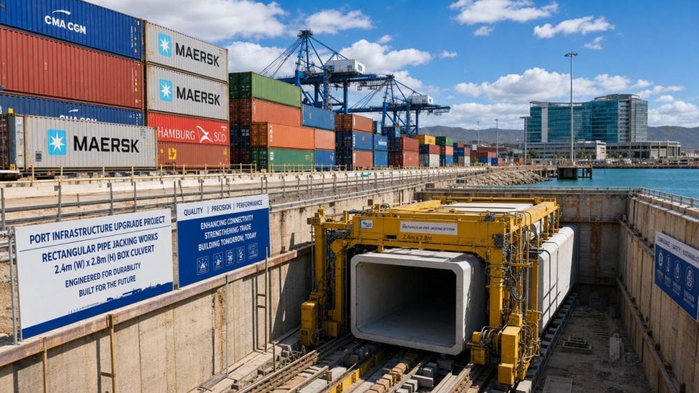 East Africa Port Entry Opens for Rectangular Pipe Jacking East Africa Port Entry Opens for Rectangular Pipe Jacking