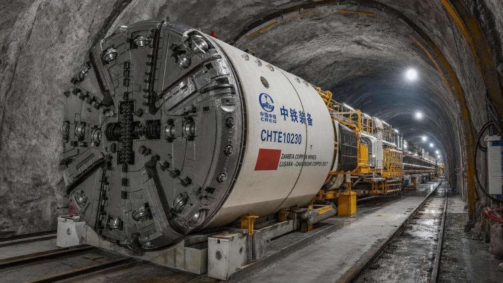 China-Made Mining TBM Starts Work in Zambia China-Made Mining TBM Starts Work in Zambia
