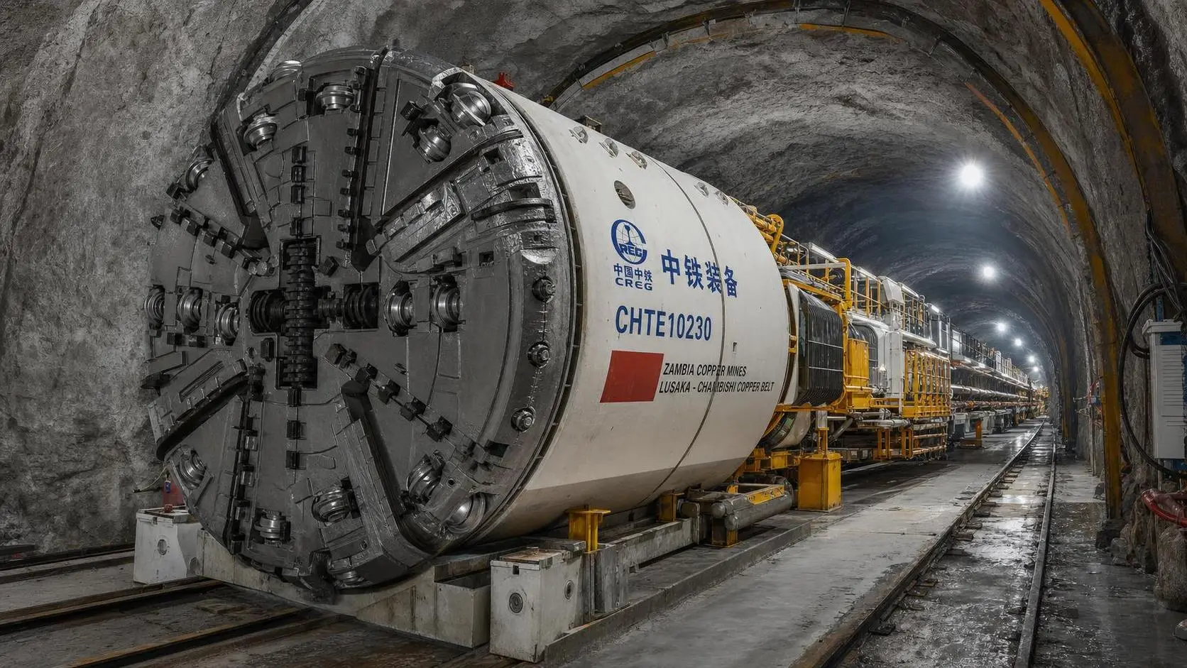 China-Made Mining TBM Starts Work in Zambia