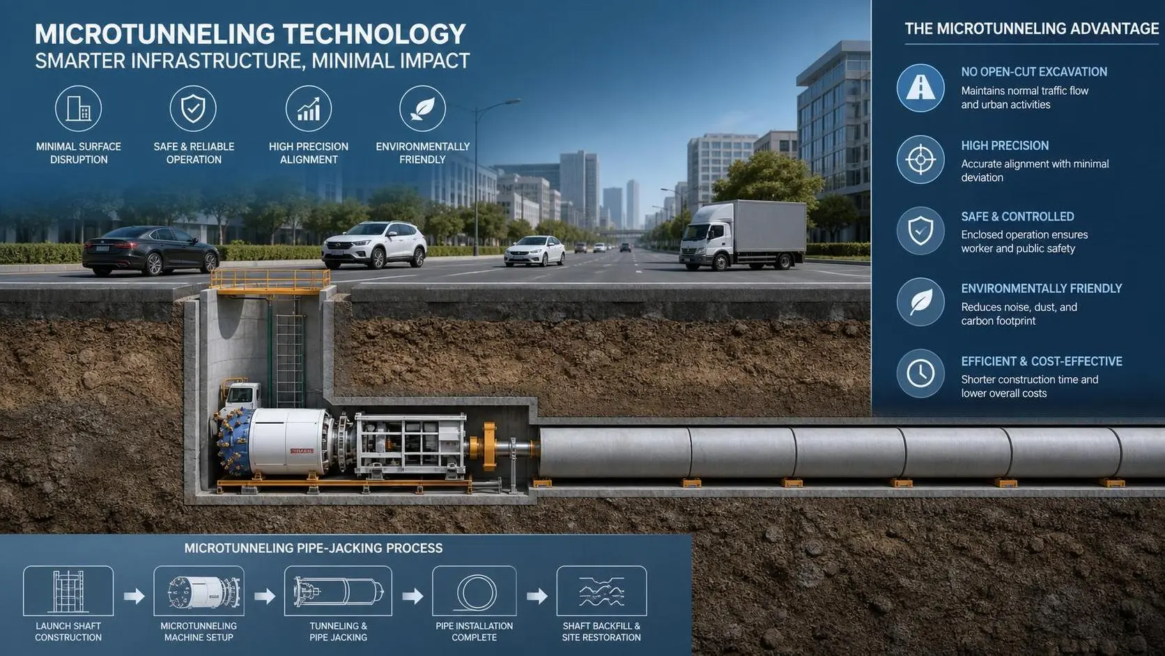 What Is Trenchless Engineering and When Is It Better Than Open-Cut Construction?