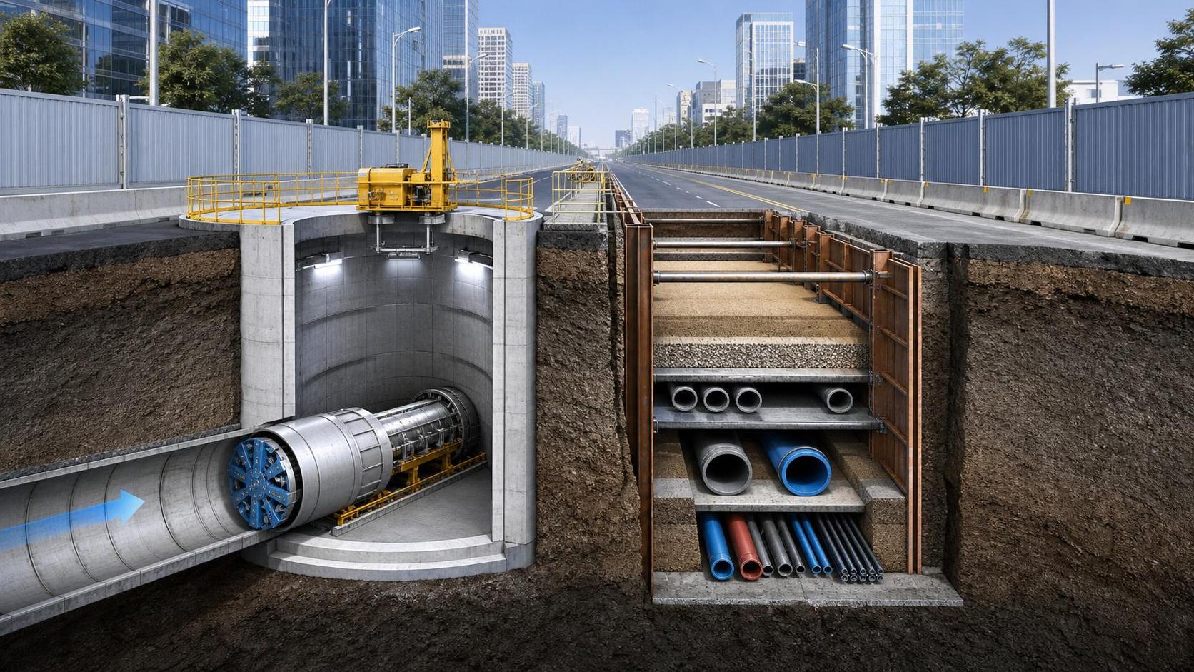 Trenchless Pipeline Pipe Jacking vs Open Cut: Which Method Fits Urban Utility Crossings?