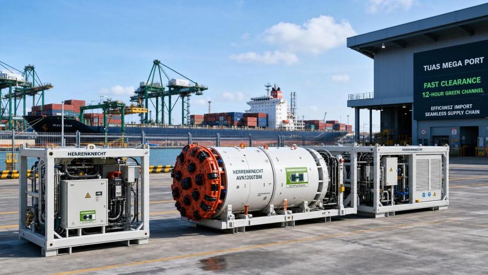 PSA Jurong Island Launches 12-Hour Green Lane for Micro-tunnelling Equipment