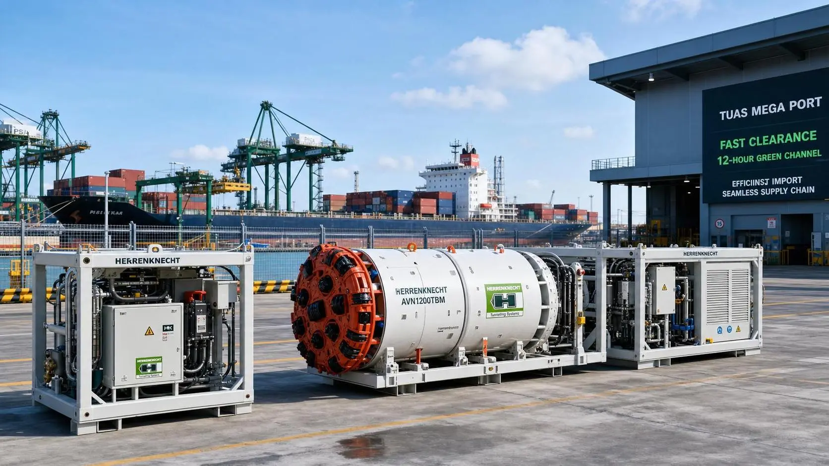 PSA Jurong Island Launches 12-Hour Green Lane for Micro-tunnelling Equipment
