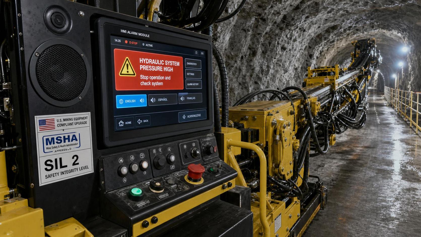 OSHA Sets Trilingual HMI Alert Rule for Rock Drills