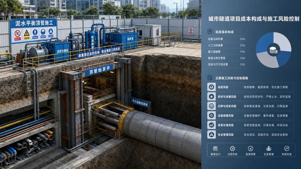 Slurry Pipe Jacking Cost Breakdown: What Drives Budget in Urban Tunneling Projects? Slurry Pipe Jacking Cost Breakdown: What Drives Budget in Urban Tunneling Projects?